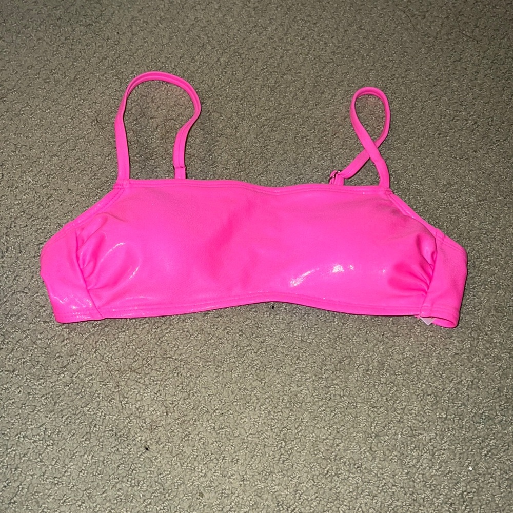 Pink bikini top